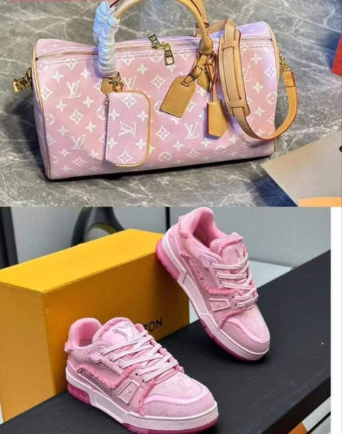 Inspired Duffle LV Shoe Set