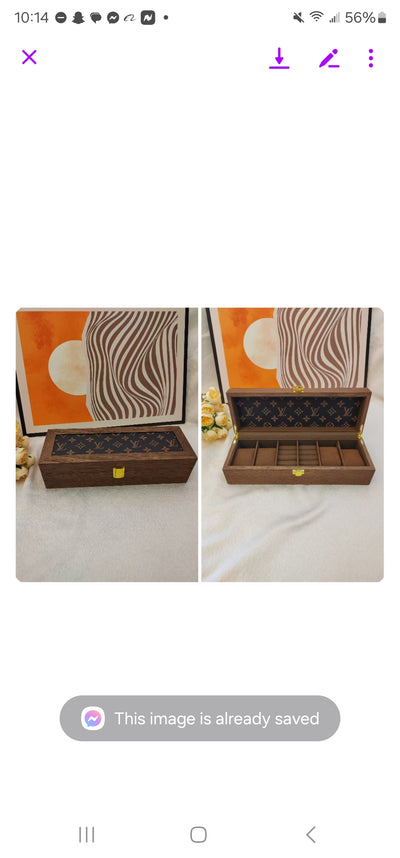 Inspired LV Jewelry Box