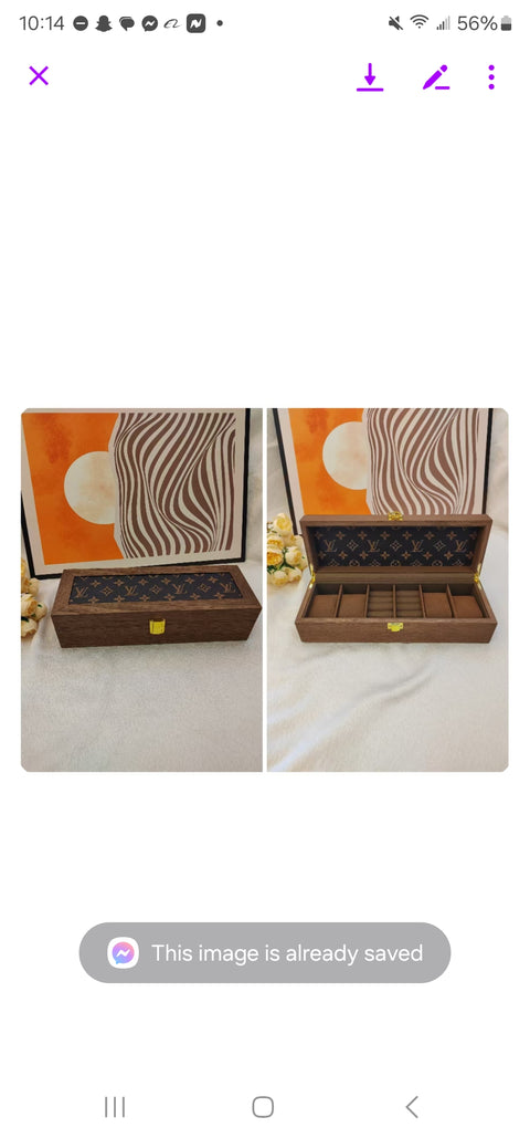 Inspired LV Jewelry Box